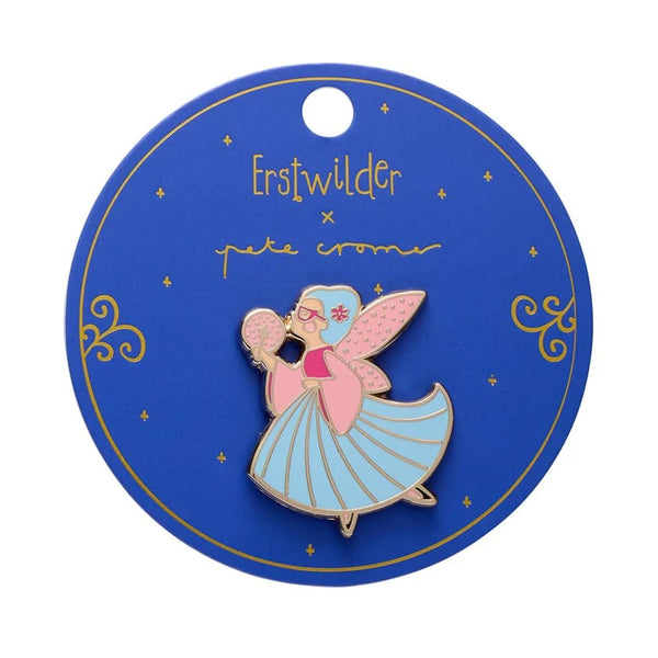 Magical Makeover Enamel Pin | Erstwilder x Pete Cromer Fairy Tales Collection by Erstwilder. Australian Art Prints, Gifts, Fashion and Homewares. Green Door Decor. www.greendoordecor.com.au