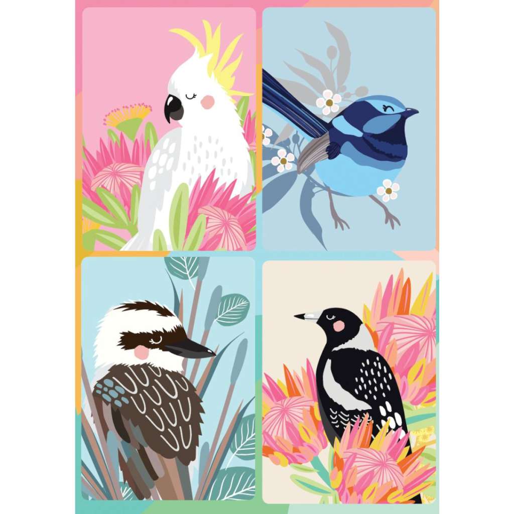 Magnet Greeting Card - Christie Williams | Aussie Birds by Aero Images. Australian Art Prints and Homewares. Green Door Decor. www.greendoordecor.com.au