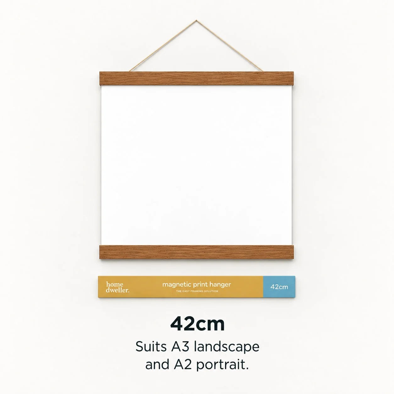 Magnetic Wooden Print Hanger | 42cm