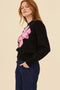 Magnolia Knit Jumper | Black by Frock Me Out. Australian Art Prints, Gifts, Fashion and Homewares. Green Door Decor. www.greendoordecor.com.au