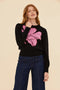 Magnolia Knit Jumper | Black by Frock Me Out. Australian Art Prints, Gifts, Fashion and Homewares. Green Door Decor. www.greendoordecor.com.au