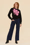 Magnolia Knit Jumper | Black by Frock Me Out. Australian Art Prints, Gifts, Fashion and Homewares. Green Door Decor. www.greendoordecor.com.au