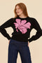 Magnolia Knit Jumper | Black by Frock Me Out. Australian Art Prints, Gifts, Fashion and Homewares. Green Door Decor. www.greendoordecor.com.au