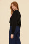 Magnolia Knit Jumper | Black by Frock Me Out. Australian Art Prints, Gifts, Fashion and Homewares. Green Door Decor. www.greendoordecor.com.au