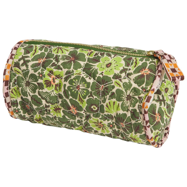 'Magnolia' Makeup Bag | Cactus Green by Sage and Clare. Australian Art Prints, Gifts, Fashion and Homewares. Green Door Decor. www.greendoordecor.com.au