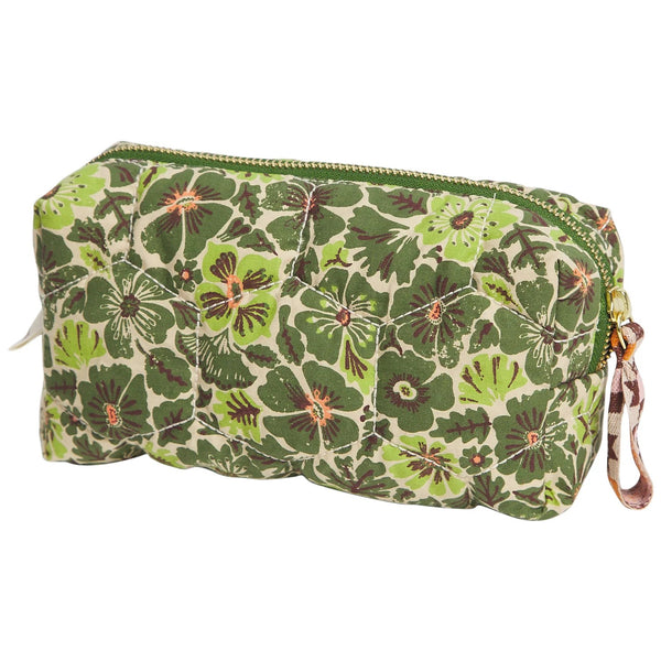 'Magnolia' Travel Pouch | Cactus Green by Sage and Clare. Australian Art Prints, Gifts, Fashion and Homewares. Green Door Decor. www.greendoordecor.com.au
