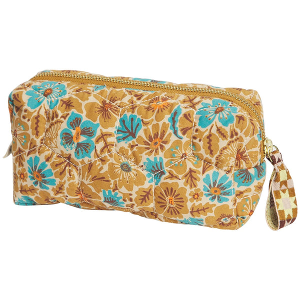 'Magnolia' Travel Pouch | Turquoise by Sage and Clare. Australian Art Prints, Gifts, Fashion and Homewares. Green Door Decor. www.greendoordecor.com.au