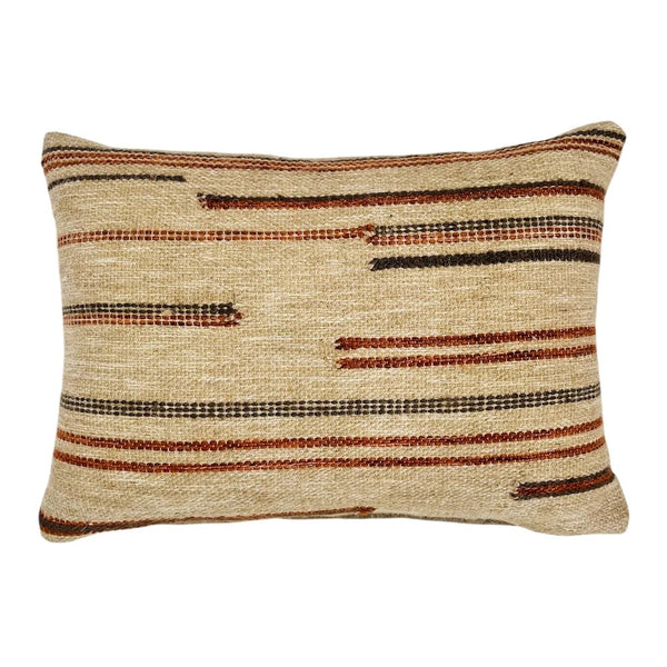 Makena Cushion (35x55) | Natural & Brown Multi by J.Elliot Home. Australian Art Prints, Gifts, Fashion and Homewares. Green Door Decor. www.greendoordecor.com.au