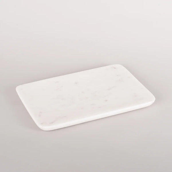 Marble Tray with Rounded Edge | White by New Direction Imports. Australian Art Prints, Gifts, Fashion and Homewares. Green Door Decor. www.greendoordecor.com.au