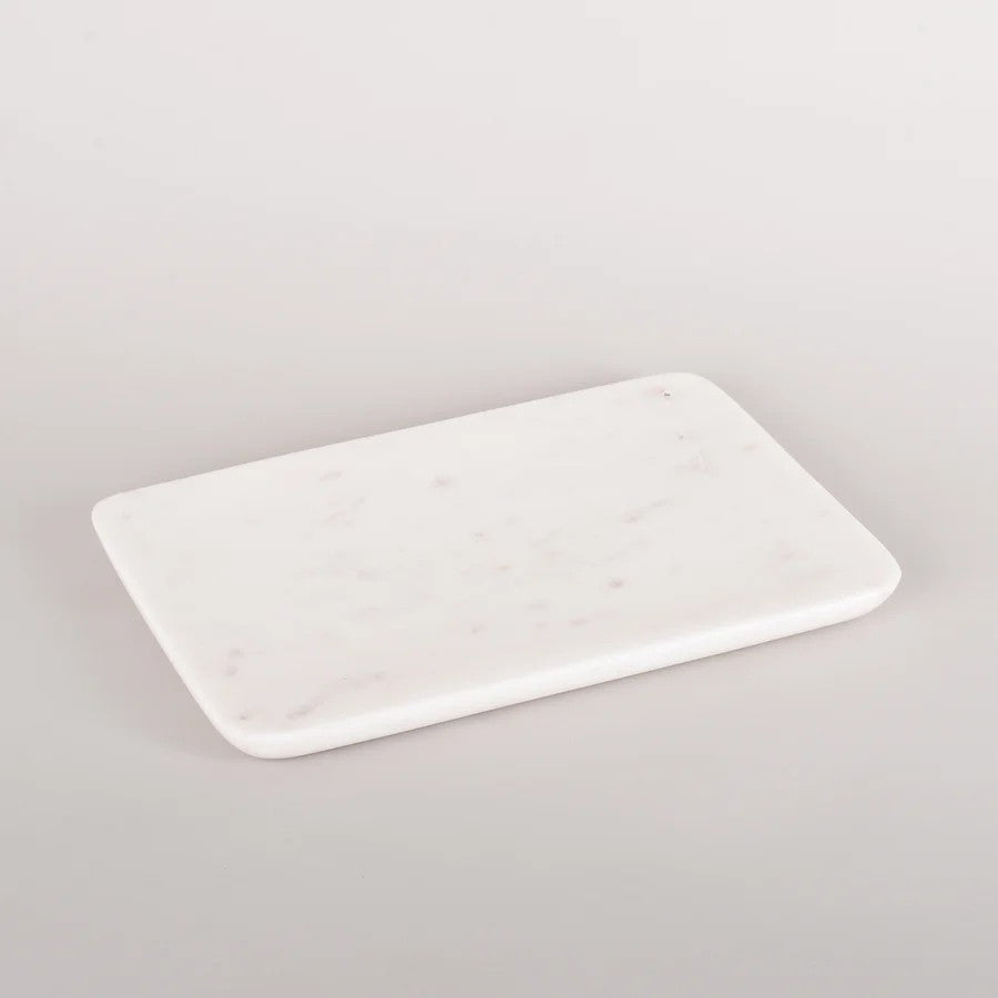 Marble Tray with Rounded Edge | White by New Direction Imports. Australian Art Prints, Gifts, Fashion and Homewares. Green Door Decor. www.greendoordecor.com.au