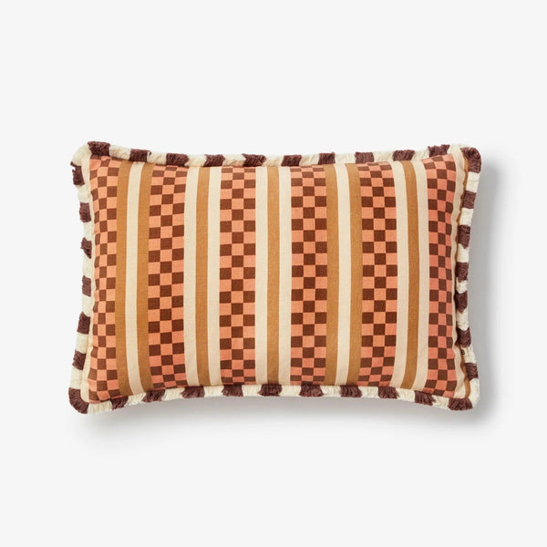 Cushion (60x40cm) | Marco Tile Terracotta by Bonnie and Neil. Australian Art Prints and Homewares. Green Door Decor. www.greendoordecor.com.au