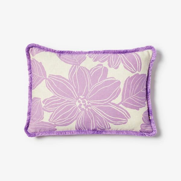 Linen Cushion (60x40cm) | Margot Lilac by Bonnie and Neil. Australian Art Prints and Homewares. Green Door Decor. www.greendoordecor.com.au