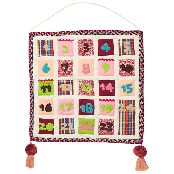 'Maribel' Quilted Advent Calendar by Sage & Clare. Australian Art Prints, Gifts, Fashion and Homewares. Green Door Decor. www.greendoordecor.com.au
