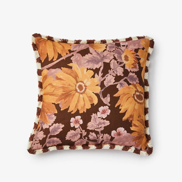 Linen Cushion (50cm) | Marigold Amber by Bonnie and Neil. Australian Art Prints, Gifts, Fashion and Homewares. Green Door Decor. www.greendoordecor.com.au