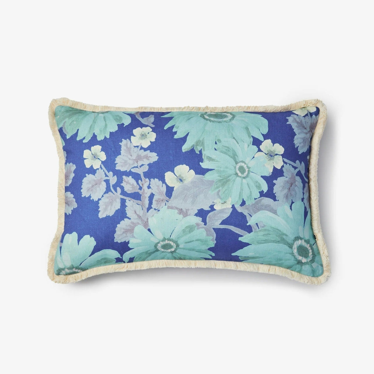 Linen Cushion (60x40cm) | Marigold Blue by Bonnie and Neil. Australian Art Prints, Fashion and Homewares. Green Door Decor. www.greendoordecor.com.au