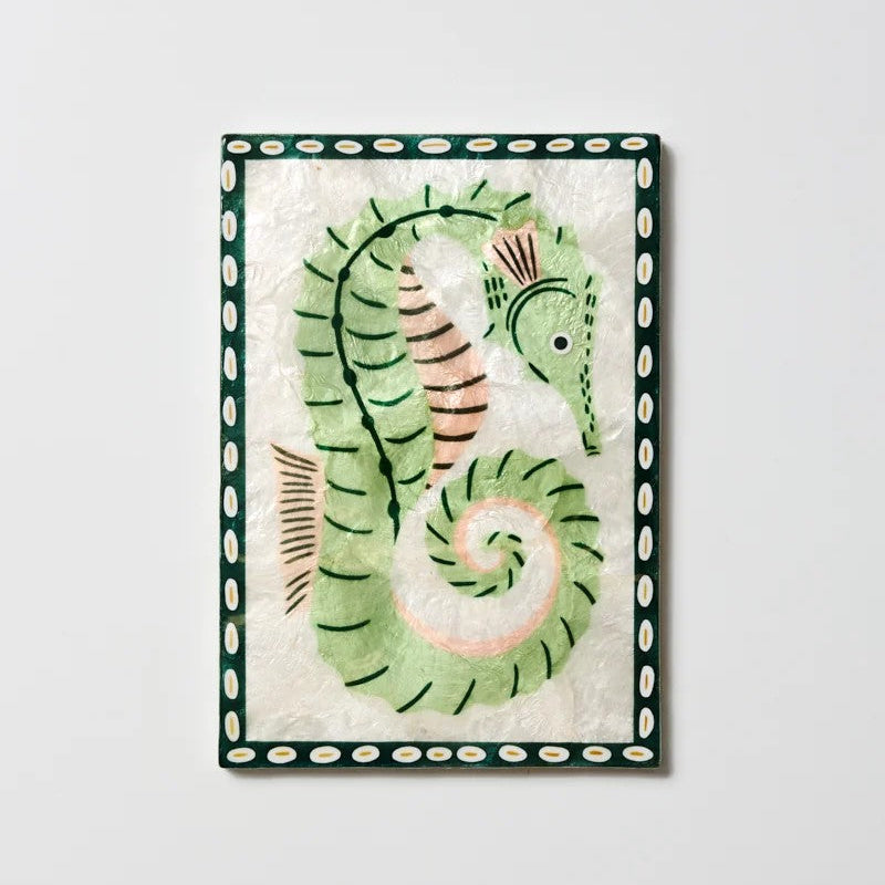 Mariner Wall Art | Seahorse by Jones and Co. Australian Art Prints, Gifts, Fashion and Homewares. Green Door Decor. www.greendoordecor.com.au