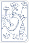 Markerific Jr. | Colour Me Carry Case | Dancing Dinosaurs by Lake Press. Australian Art Prints, Gifts, Fashion and Homewares. Green Door Decor. www.greendoordecor.com.au