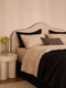 'Matteo' Rectangle Wool & Silk Cushion (65x40cm) | Black by L&M Home. Australian Art Prints, Gifts, Fashion and Homewares. Green Door Decor. www.greendoordecor.com.au