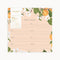 Meal Planner Notepad | Peaches by Bespoke Letterpress. Australian Art Prints and Homewares. Green Door Decor. www.greendoordecor.com.au