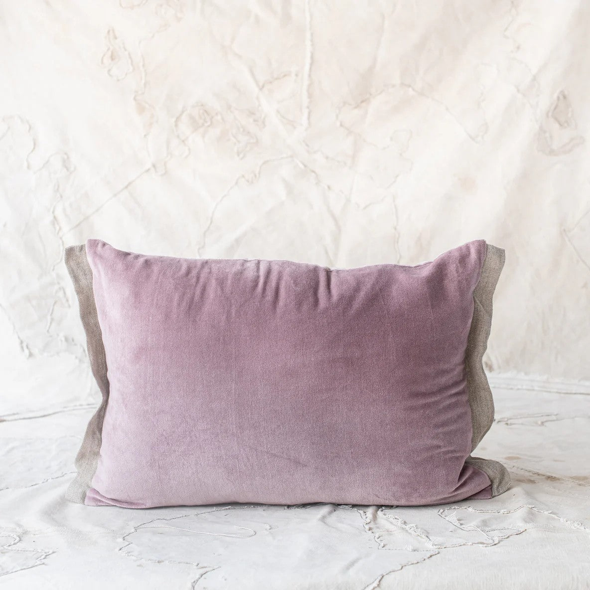 Medicis Velvet Cushion | Purple/Mauve by The Lost and Found Department. Australian Art Prints and Homewares. Green Door Decor. www.greendoordecor.com.au