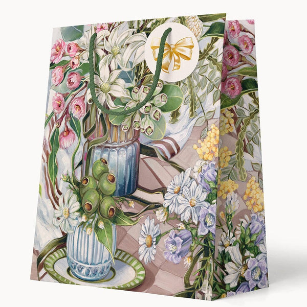 Medium Gift Bag | Bushland Ribbons by Bespoke Letterpress. Australian Art Prints, Gifts, Fashion and Homewares. Green Door Decor. www.greendoordecor.com.au