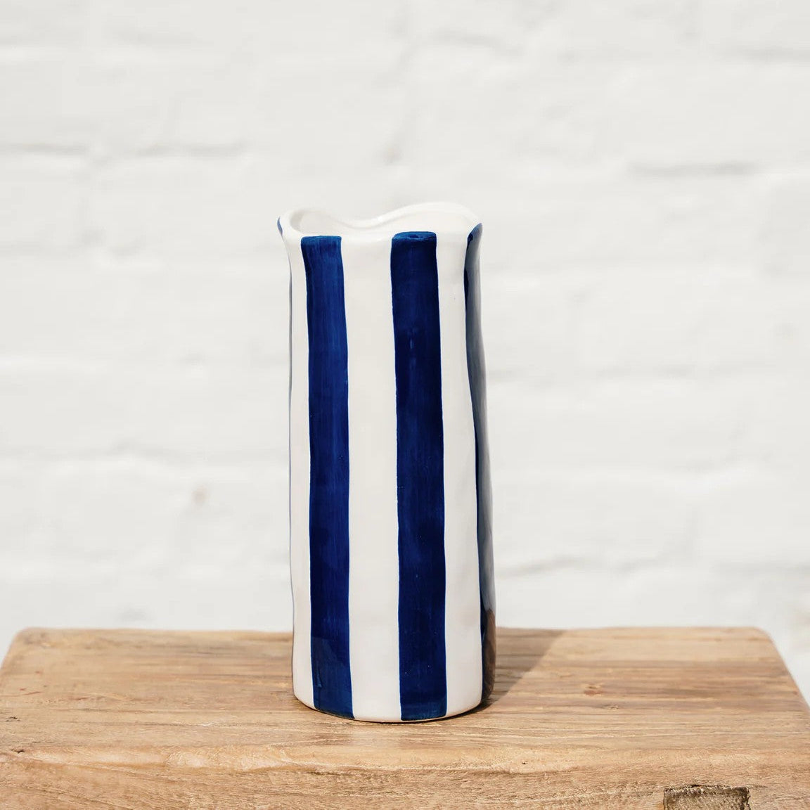 Noss Medium Vase | Navy Stripe by Noss & Co. Australian Art Prints and Homewares. Green Door Decor. www.greendoordecor.com.au