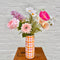 Medium Vase | Pink & Orange Gingham by Noss & Co. Australian Art Prints and Homewares. Green Door Decor. www.greendoordecor.com.au