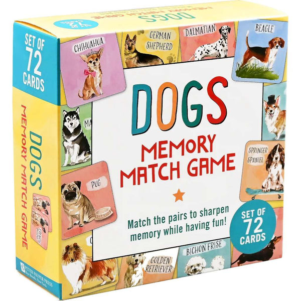 Memory Match Game | Dogs by Peter Pauper Press. Australian Art Prints, Gifts, Fashion and Homewares. Green Door Decor. www.greendoordecor.com.au