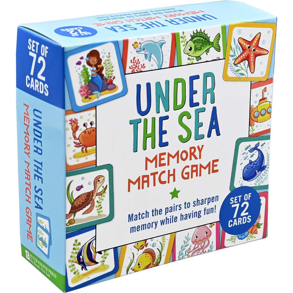 Memory Match Game | Under the Sea by Peter Pauper Press. Australian Art Prints, Gifts, Fashion and Homewares. Green Door Decor. www.greendoordecor.com.au