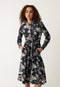 Mera Shirt Dress | Hydrangea Greyscale by Nancybird. Australian Art Prints, Gifts, Fashion and Homewares. Green Door Decor. www.greendoordecor.com.au