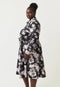Mera Shirt Dress | Hydrangea Greyscale by Nancybird. Australian Art Prints, Gifts, Fashion and Homewares. Green Door Decor. www.greendoordecor.com.au