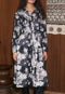 Mera Shirt Dress | Hydrangea Greyscale by Nancybird. Australian Art Prints, Gifts, Fashion and Homewares. Green Door Decor. www.greendoordecor.com.au