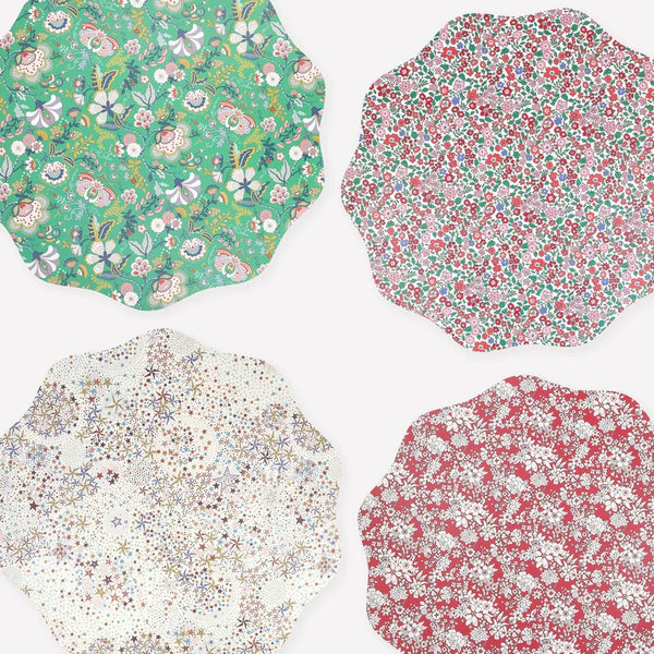 Meri Meri X Liberty | Winter Placemats Set by Meri Meri. Australian Art Prints and Homewares. Green Door Decor. www.greendoordecor.com.au