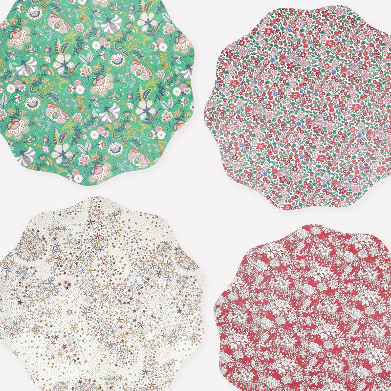 Meri Meri X Liberty | Winter Placemats Set by Meri Meri. Australian Art Prints and Homewares. Green Door Decor. www.greendoordecor.com.au