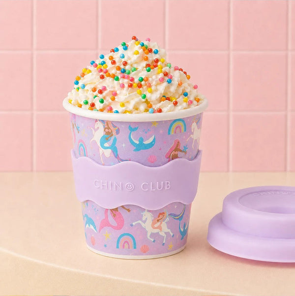 Baby Chino Cup (4oz) | Mermaids and Unicorns by Chino Club. Australian Art Prints, Gifts, Fashion and Homewares. Green Door Decor. www.greendoordecor.com.au