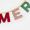 Merry Christmas Velvet Pennant Garland by Meri Meri. Australian Art Prints and Homewares. Green Door Decor. www.greendoordecor.com.au