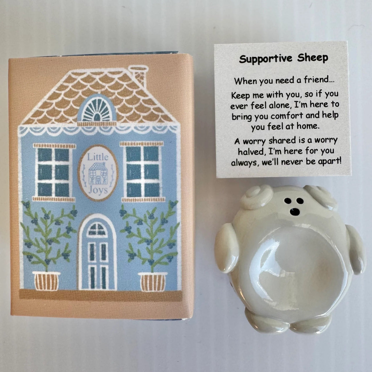 Supportive Sheep | Metal Worry Stone by Little Joys by Amelie. Australian Art Prints and Homewares. Green Door Decor. www.greendoordecor.com.au