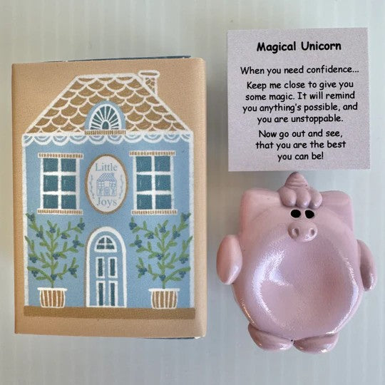 Magical Unicorn | Metal Worry Stone by Little Joys by Amelie. Australian Art Prints and Homewares. Green Door Decor. www.greendoordecor.com.au