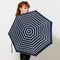 Micro Umbrella | Pablo - Striped Navy & White Stripes by French Bazaar. Australian Art Prints and Homewares. Green Door Decor. www.greendoordecor.com.au