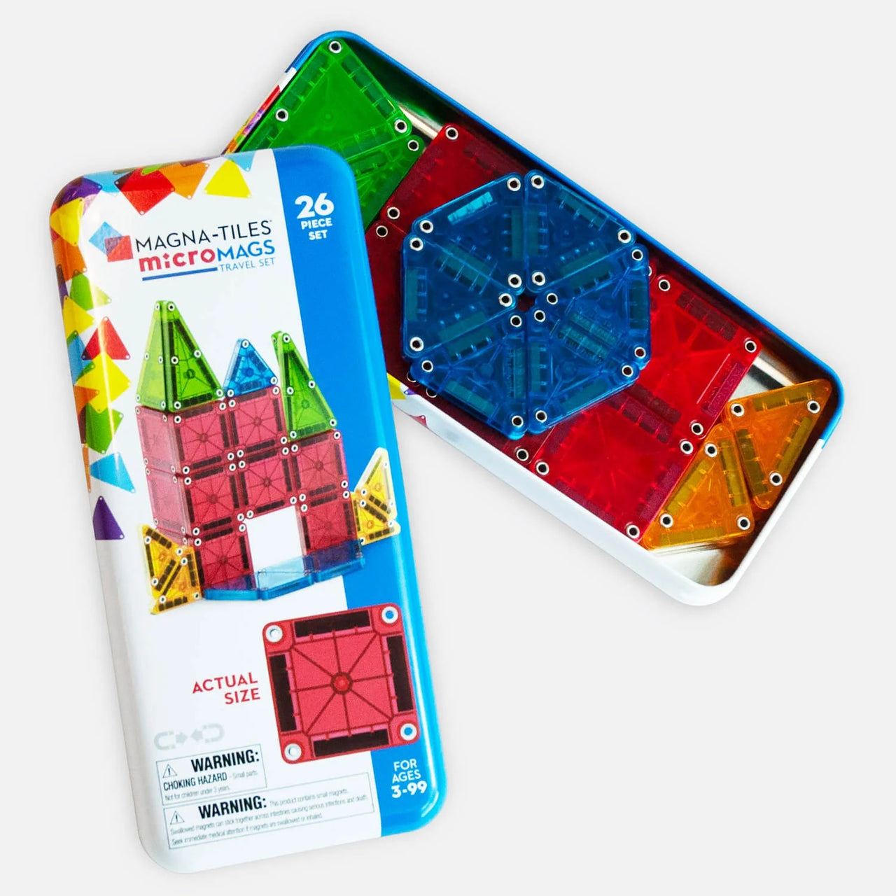 MicroMAGS Travel Set (26 Pieces) | Magna-Tiles. Australian Art Prints and Homewares. Green Door Decor. www.greendoordecor.com.au