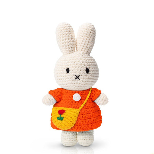 Miffy Handmade and her Orange Dress + Tulip Bag. Australian Art Prints, Gifts, Fashion and Homewares. Green Door Decor. www.greendoordecor.com.au