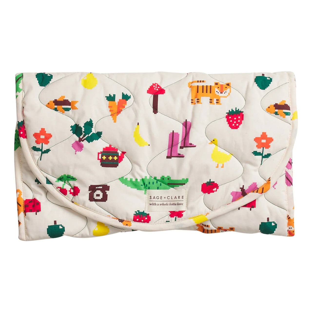 'Mila' Change Mat by Sage and Clare. Australian Art Prints, Gifts, Fashion and Homewares. Green Door Decor. www.greendoordecor.com.au