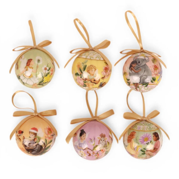 Mini Bauble Box Set | The Secret World Of The Bush by La La Land. Australian Art Prints, Gifts, Fashion and Homewares. Green Door Decor. www.greendoordecor.com.au
