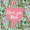 Mini Greeting Card | Aust Florals I Love You Mum by La La Land. Australian Art Prints and Homewares. Green Door Decor. www.greendoordecor.com.au