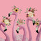 Mini Greeting Card | Flamingo Ladies by La La Land. Australian Art Prints and Homewares. Green Door Decor. www.greendoordecor.com.au