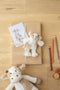 Mini Clover the Cow Rattle | Beige by Nana Huchy. Australian Art Prints, Gifts, Fashion and Homewares. Green Door Decor. www.greendoordecor.com.au