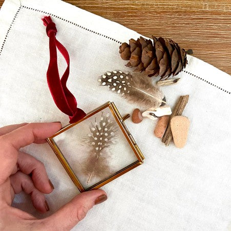 Mini Brass & Glass Frame in Burgundy. Australian Art Prints, Fashion and Homewares. Green Door Decor. www.greendoordecor.com.au