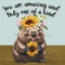Mini Greeting Card | Giggles Wombat by La La Land. Australian Art Prints, Gifts, Fashion and Homewares. Green Door Decor. www.greendoordecor.com.au