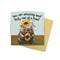 Mini Greeting Card | Giggles Wombat by La La Land. Australian Art Prints, Gifts, Fashion and Homewares. Green Door Decor. www.greendoordecor.com.au