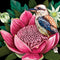 Mini Greeting Card | Good Evening Waratah by La La Land. Australian Art Prints, Gifts, Fashion and Homewares. Green Door Decor. www.greendoordecor.com.au